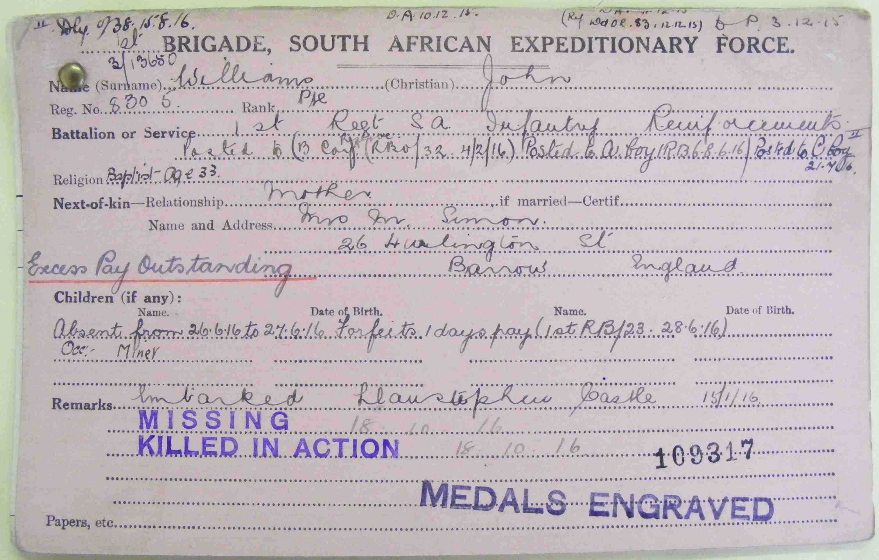 Photo from /search/photos/Archive WW1 Cards/Last Name - W/WILLIAMS_JOHN_8305.jpg